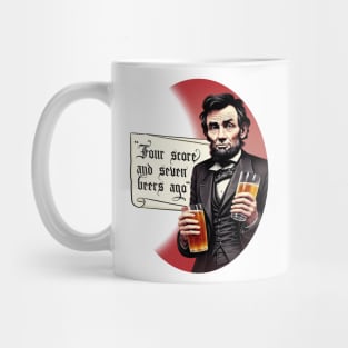 Funny Beer Drinking Abraham Lincoln Mug